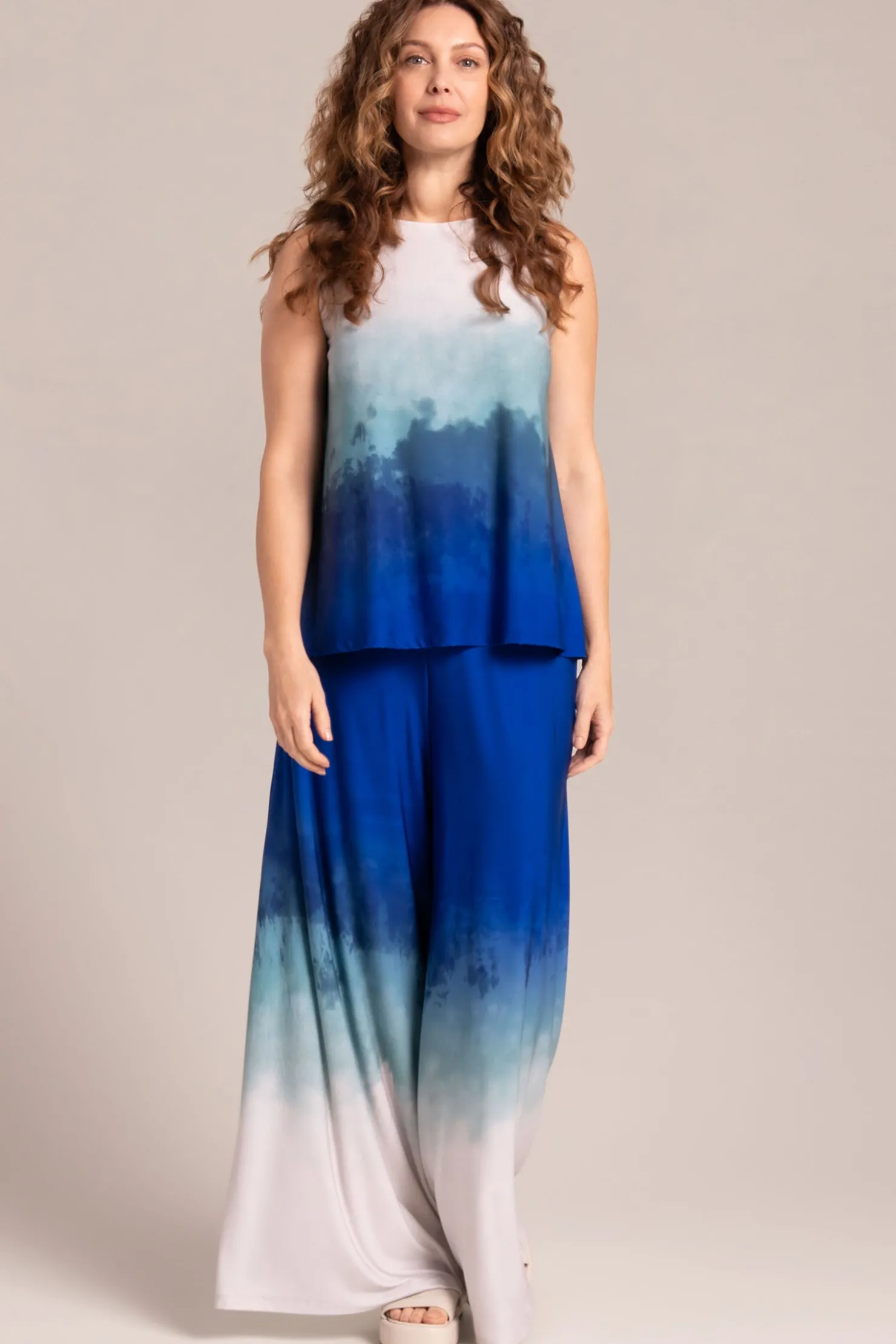 Sympli Bottoms>Trumpet Leg Pant Surf&Sand