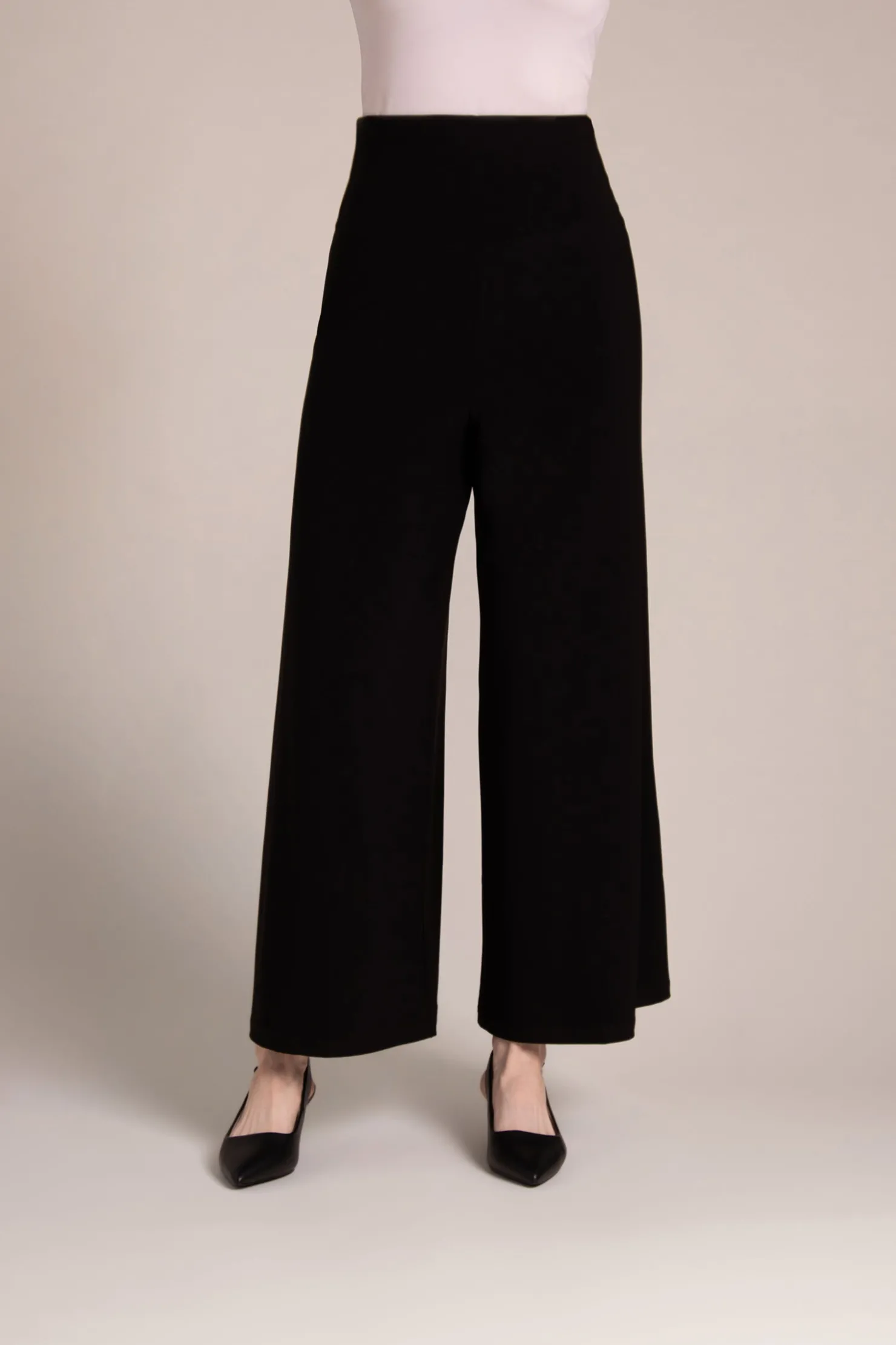 Sympli Bottoms>Trumpet Leg Pant Black