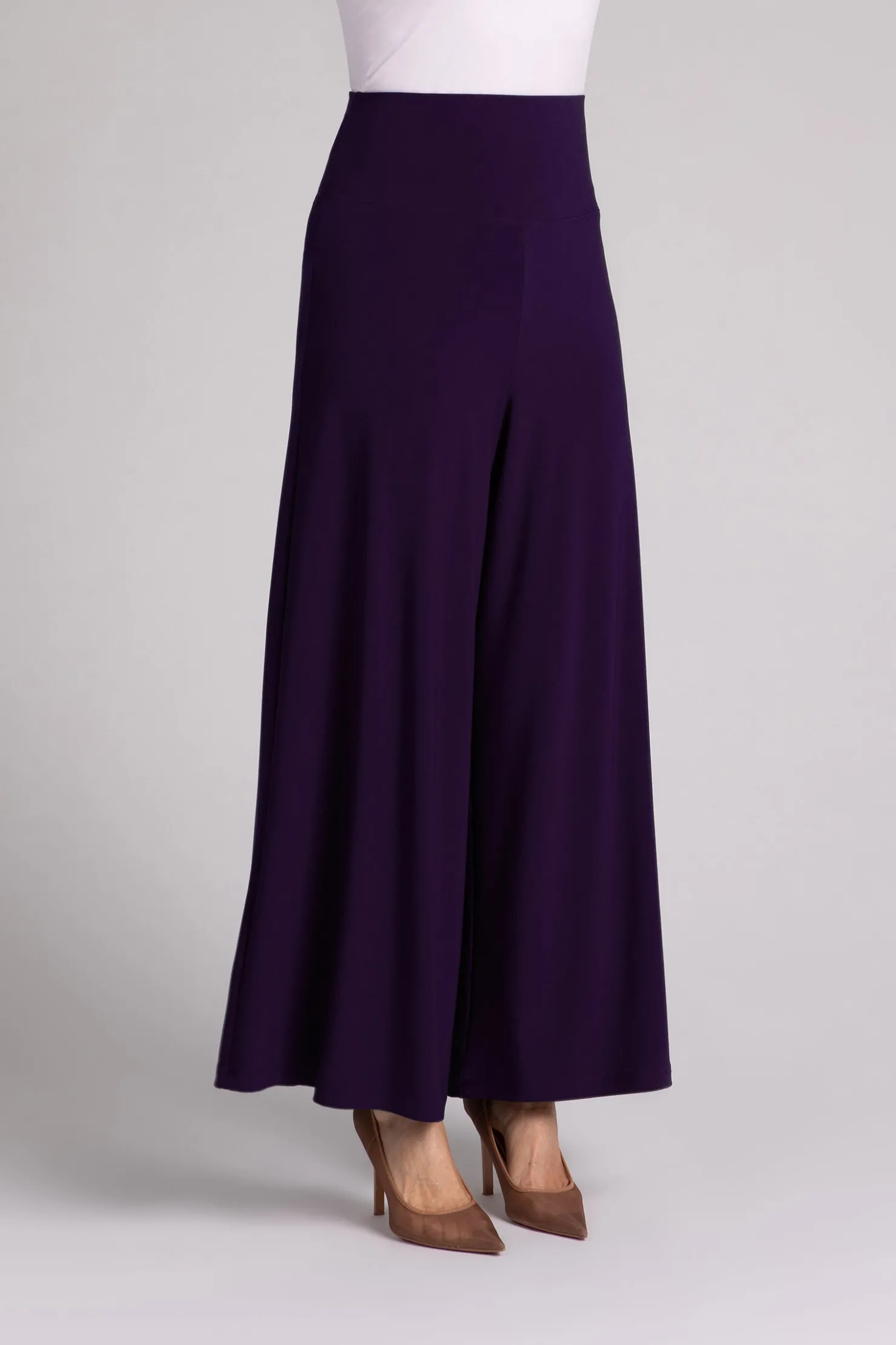 Sympli Bottoms>Trumpet Leg Pant Blackberry
