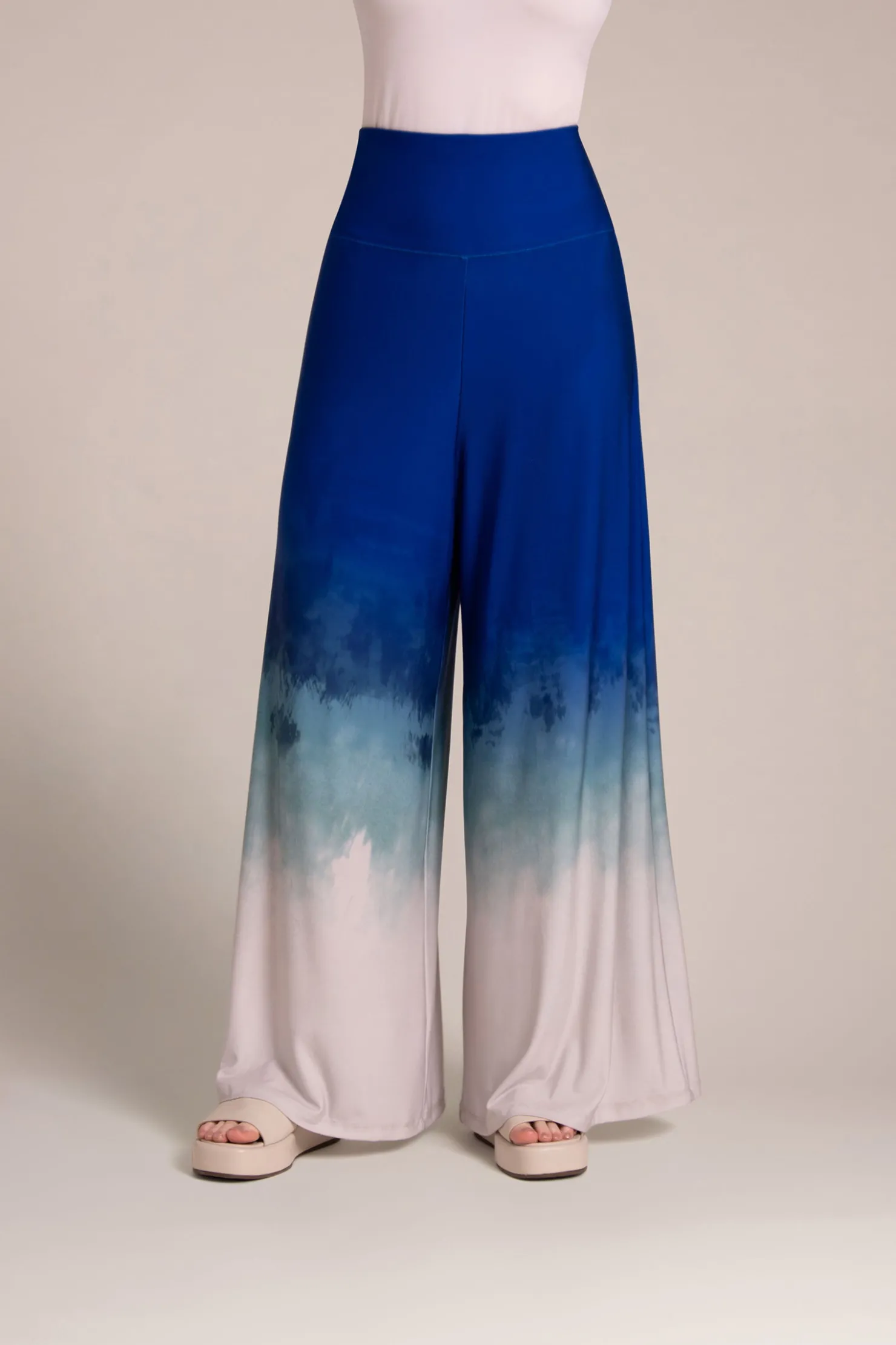 Sympli Bottoms>Trumpet Leg Pant Surf&Sand